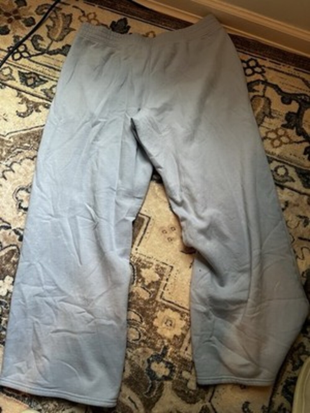 Womens Hollister Wide Leg Sweatpants Light Blue Size Large